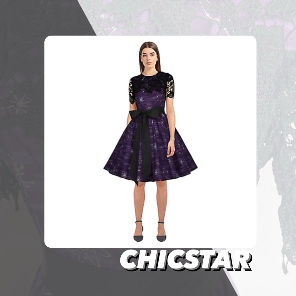 EUC Chicstar Lace Bust Retro Dress